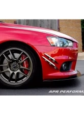 APR Performance Stock Bumper Carbon Fiber Front Wind Splitter Mitsubishi Evolution X 2008-2016                                     - CW-489110 - Image 2