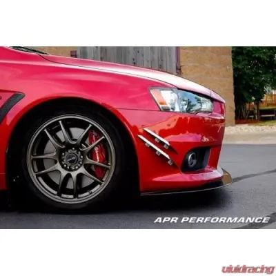 APR Performance Stock Bumper Carbon Fiber Front Wind Splitter Mitsubishi Evolution X 2008-2016 - CW-489110