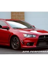 APR Performance Stock Bumper Carbon Fiber Front Wind Splitter Mitsubishi Evolution X 2008-2016                                     - CW-489110 - Image 3