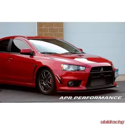 APR Performance Stock Bumper Carbon Fiber Front Wind Splitter Mitsubishi Evolution X 2008-2016 - CW-489110