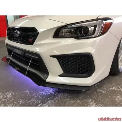 APR Performance Carbon Fiber Wind Splitter w/ Rods Subaru WRX | STI w/ No Lip 2018-2021 - CW-801805