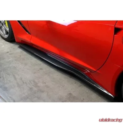 APR Performance Carbon Fiber Side Rocker Extensions Chevrolet Corvette C7 2014-2019 - FS-207008