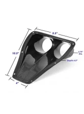 APR Performance Carbon Fiber Universal Dual NACA Ducts                                     - NACA-024825 - Image 2