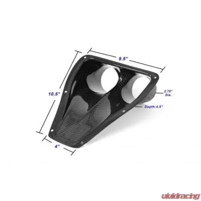 APR Performance Carbon Fiber Universal Dual NACA Ducts - NACA-024825
