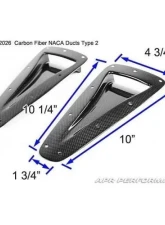 APR Performance Carbon Fiber Universal Curved NACA Ducts                                     - NACA-032026 - Image 2