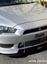 APR Performance Stock Bumper Carbon Fiber Front Wind Splitter Mitsubishi Evolution X 2008-2016                                     - CW-489110 - Image 6