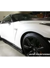 APR Performance Carbon Fiber Side Rocker Extensions | Side Skirt Nissan GTR R35 2017-2022                                     - FS-603517 - Image 6