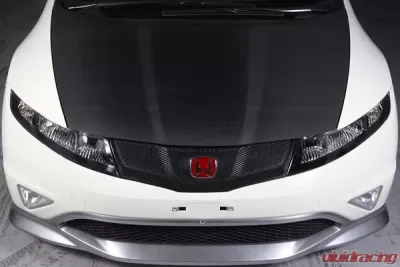 SPOON Sports Bonnet - Carbon - Honda Civic Type R FN2 Hatchback (EU) 2007-2011 - 60100-FN2-000